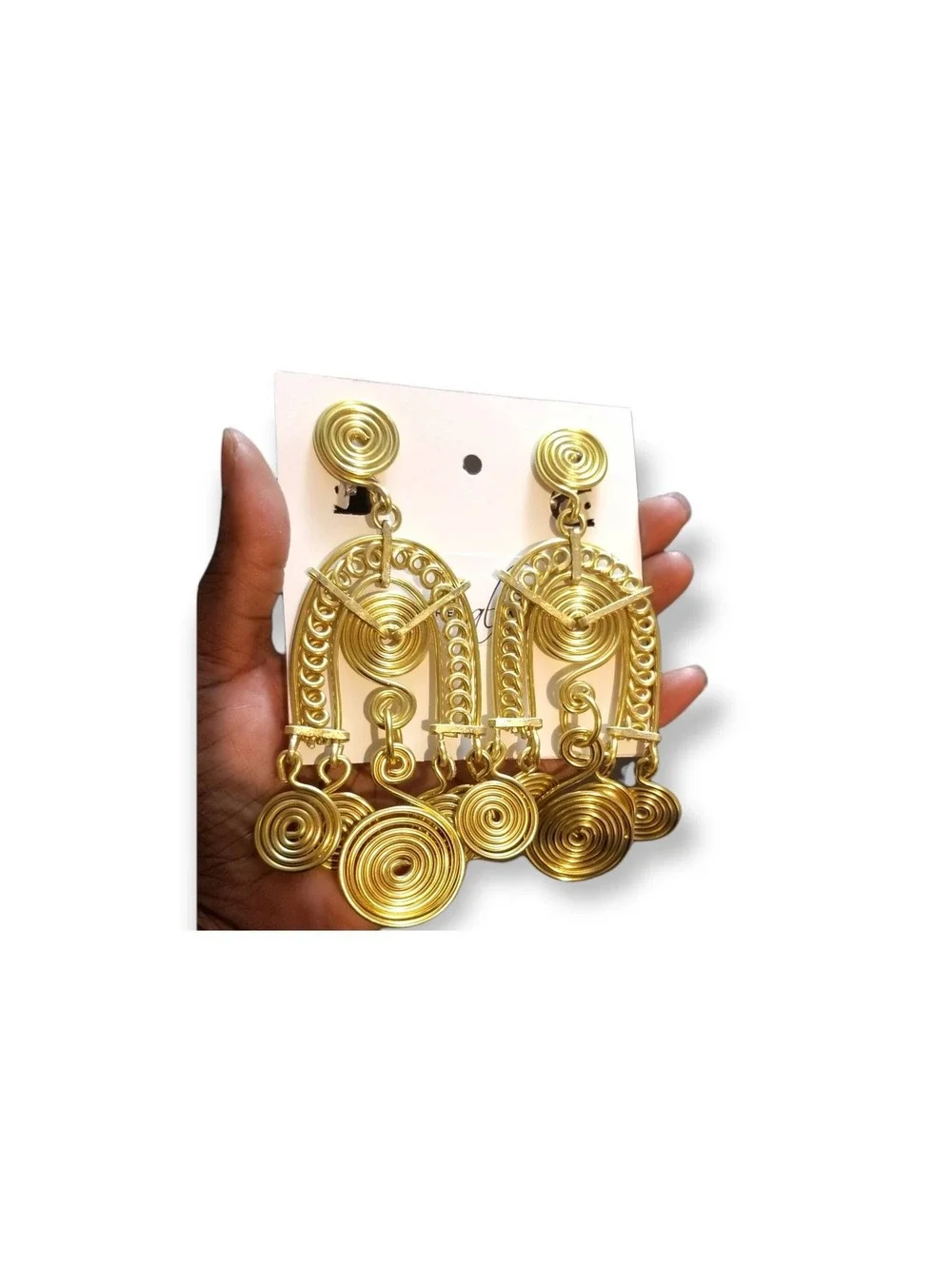 Egyptian Goddess Statement Earrings